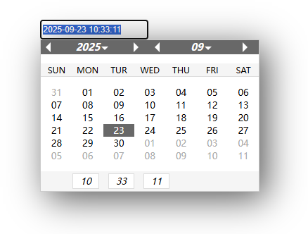 SEPHMI-日历的组态方法